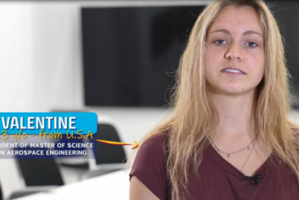 Valentine, 23 ans, étudiante du Master of Science en ingénierie aérospatiale