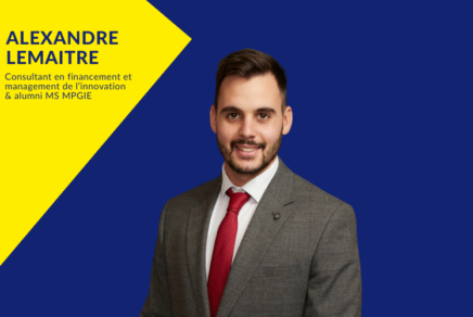 Portrait d’Alexandre Lemaitre : Alumni MS MGPIE et consultant en financement et management de l’innovation
