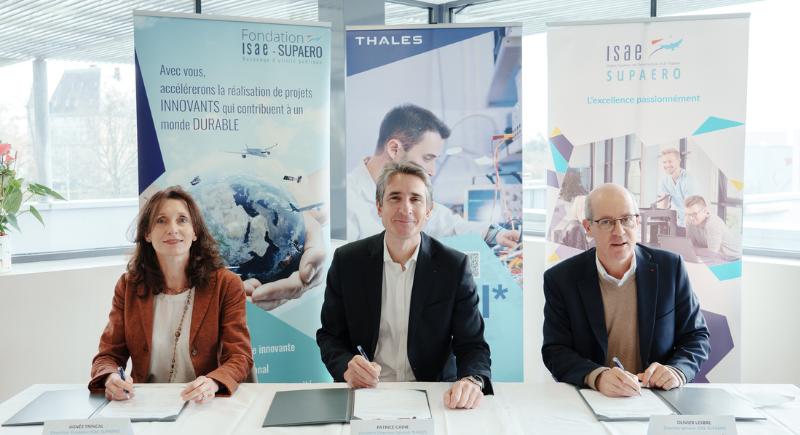 Thales et l’ISAE-SUPAERO renforcent leurs liens pour œuvrer à un système de transport aérien plus durable